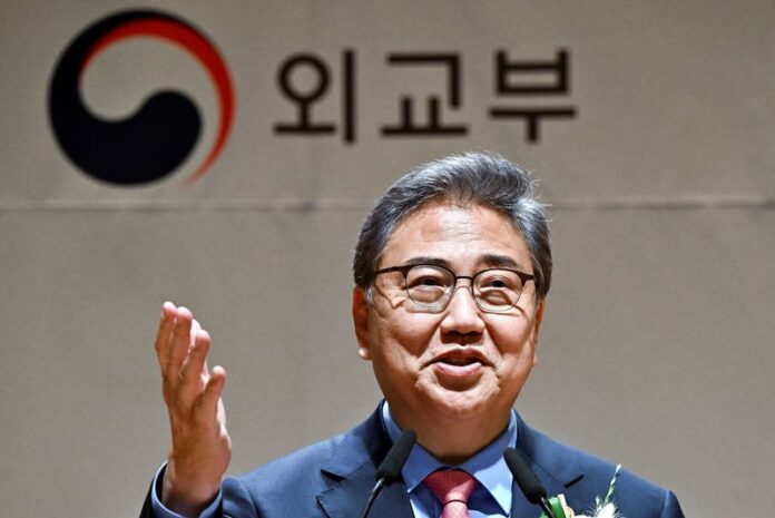 Inauguration ceremony for South Korea's Foreign Minister Park Jin held in Seoul