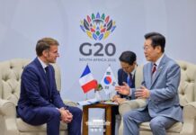 Lee mantiene diálogos bilaterales con sus homólogos de Francia, Alemania, la India y Brasil al margen del G20