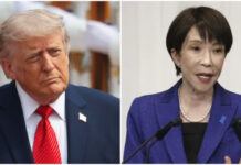 Trump habla con la primera ministra de Japón tras concluir su visita a China